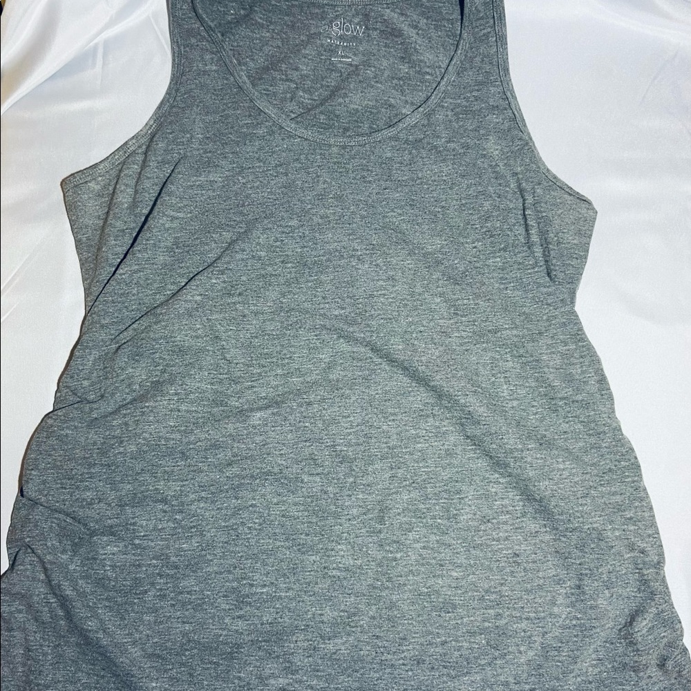 Womens (a:glow) XL grey maternity tank top
